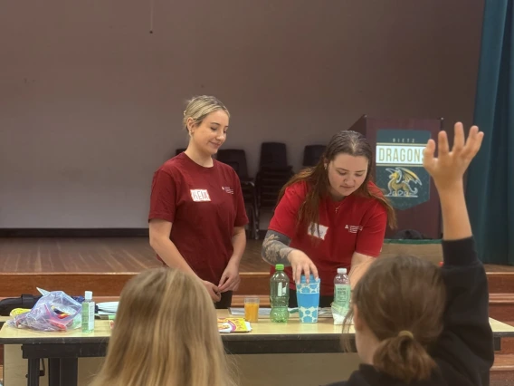Two interns doing a sugar presentation